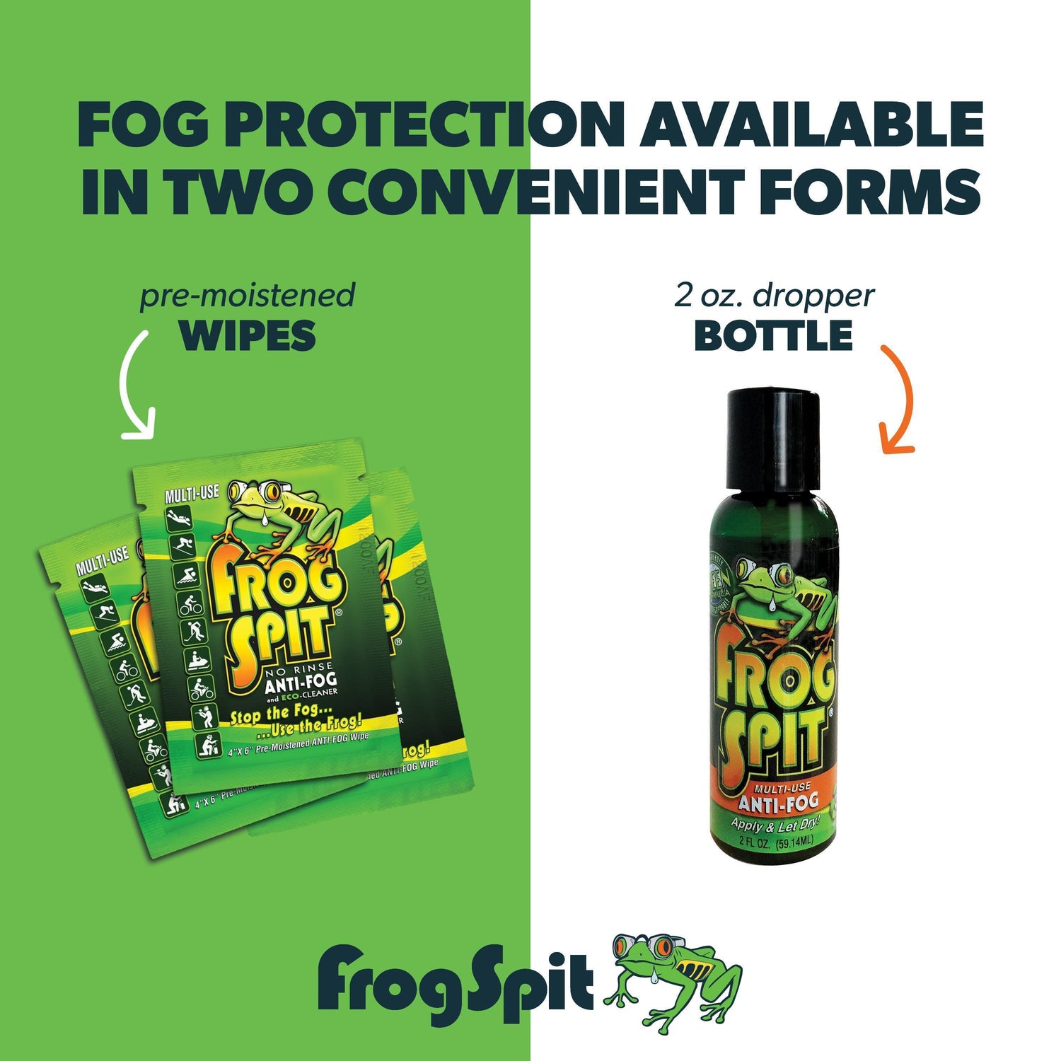 Frog Spit Anti-Fog Wipes | 6-Pack for Long-Lasting Fog Prevention - FrogSpit