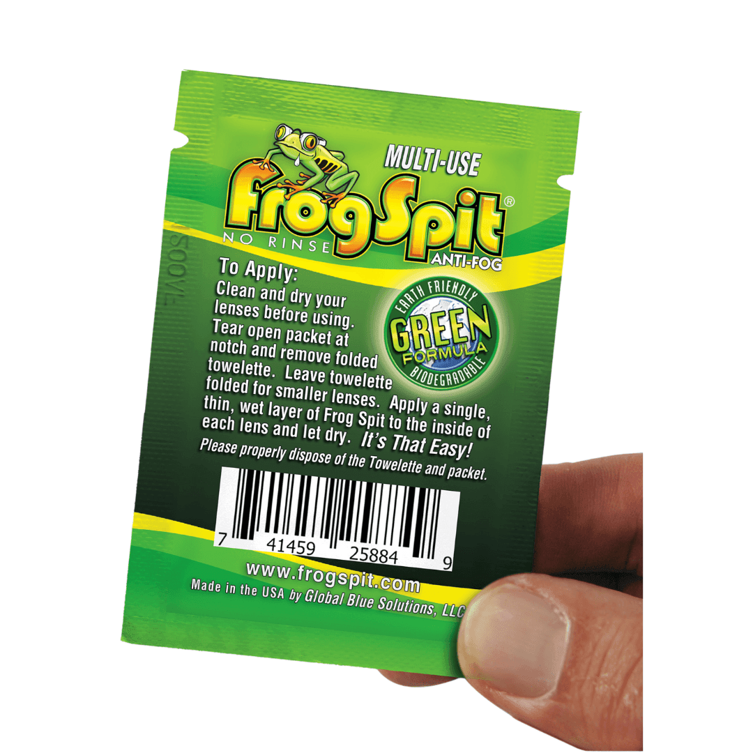 Frog Spit Anti-Fog Wipes | 6-Pack for Long-Lasting Fog Prevention - FrogSpit